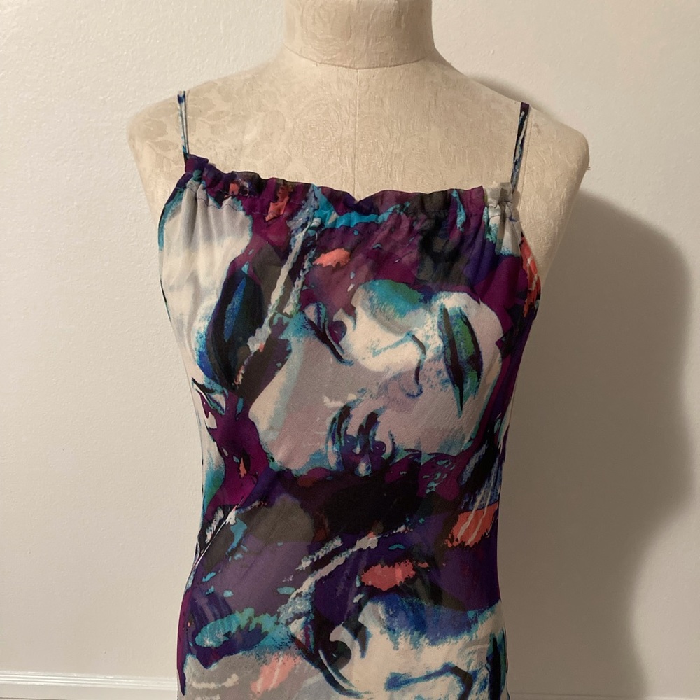 Diane von Furstenberg Face Print Tank Top